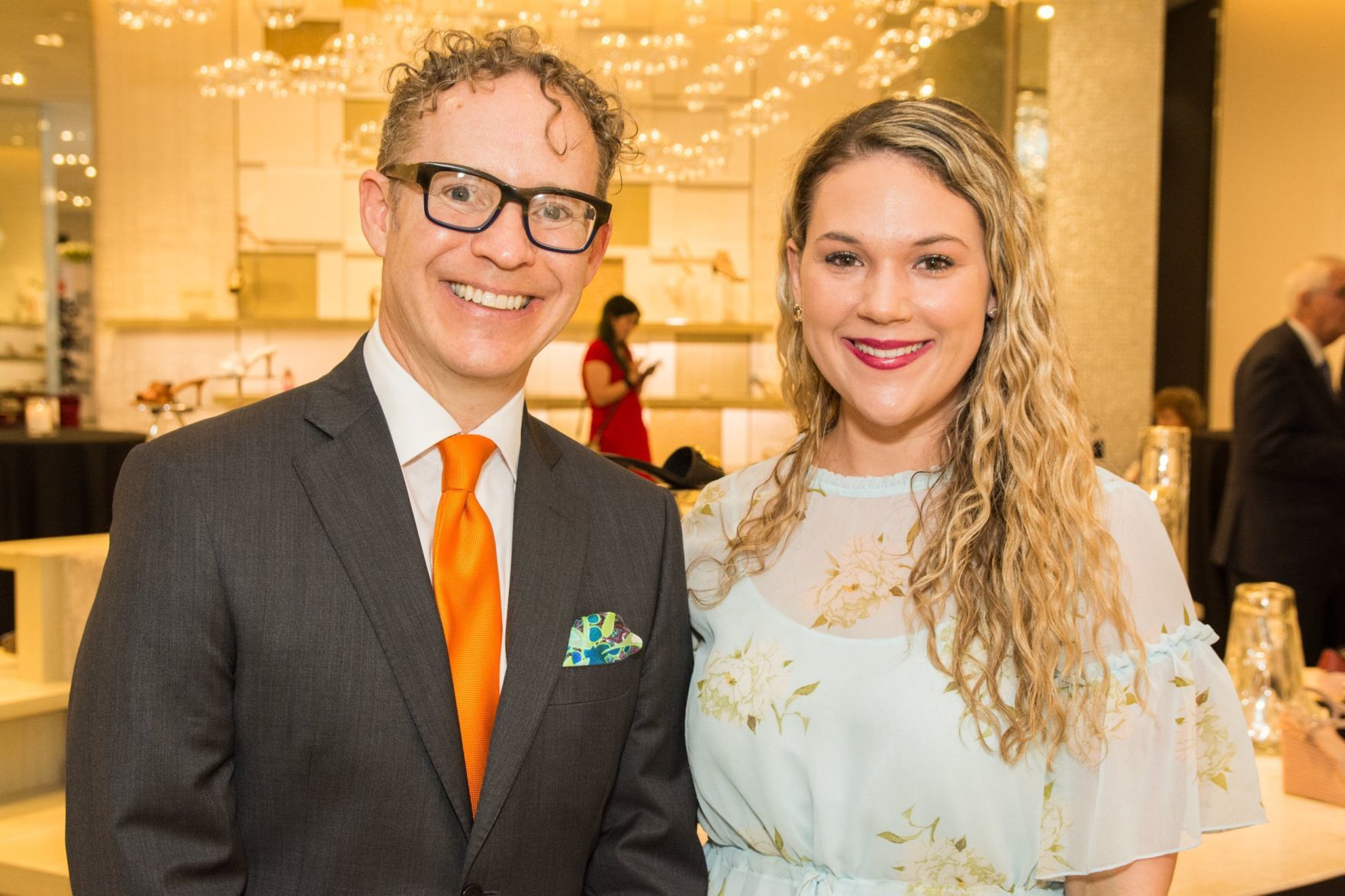 Collier Maxwell, General Manager of Sak's Fifth Avenue, Ashley Obradovits, Area Marketing Manager